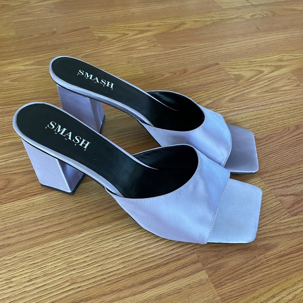 SMASH Women's Jennifer Block Heels Mule Sandals